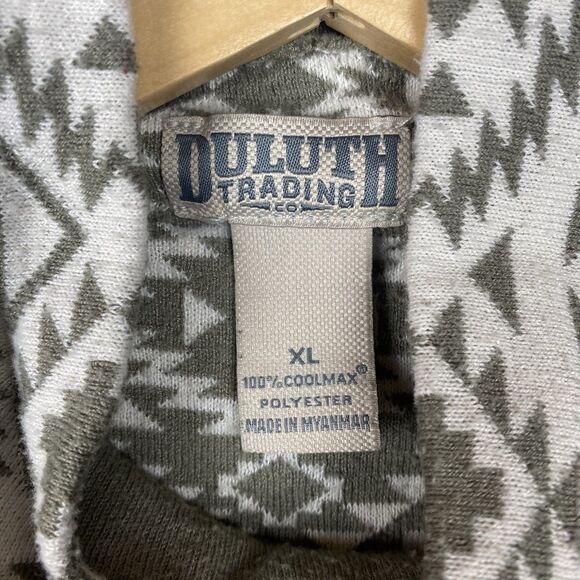 Duluth Trading Co Coolmax Pullover Women’s XL Aztec Geo Print Long Sleeve Top - Picture 3 of 5